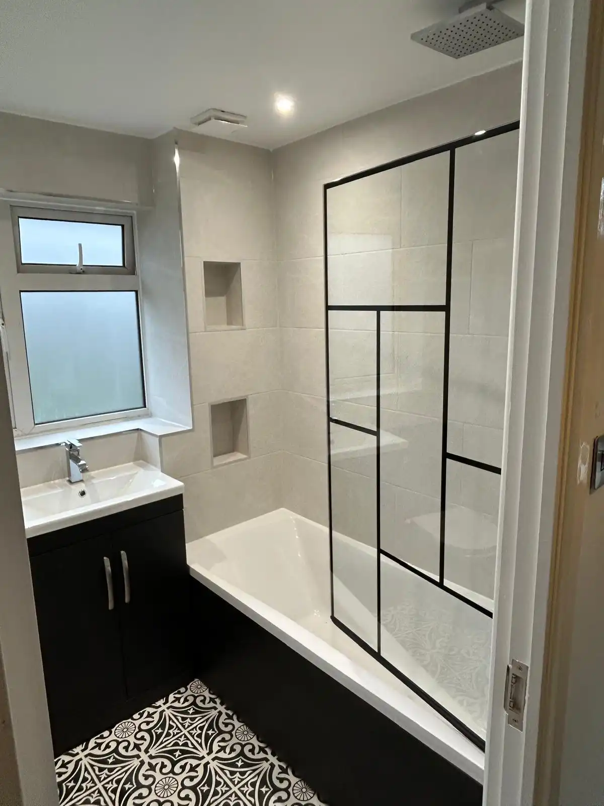bathroom with shower screen