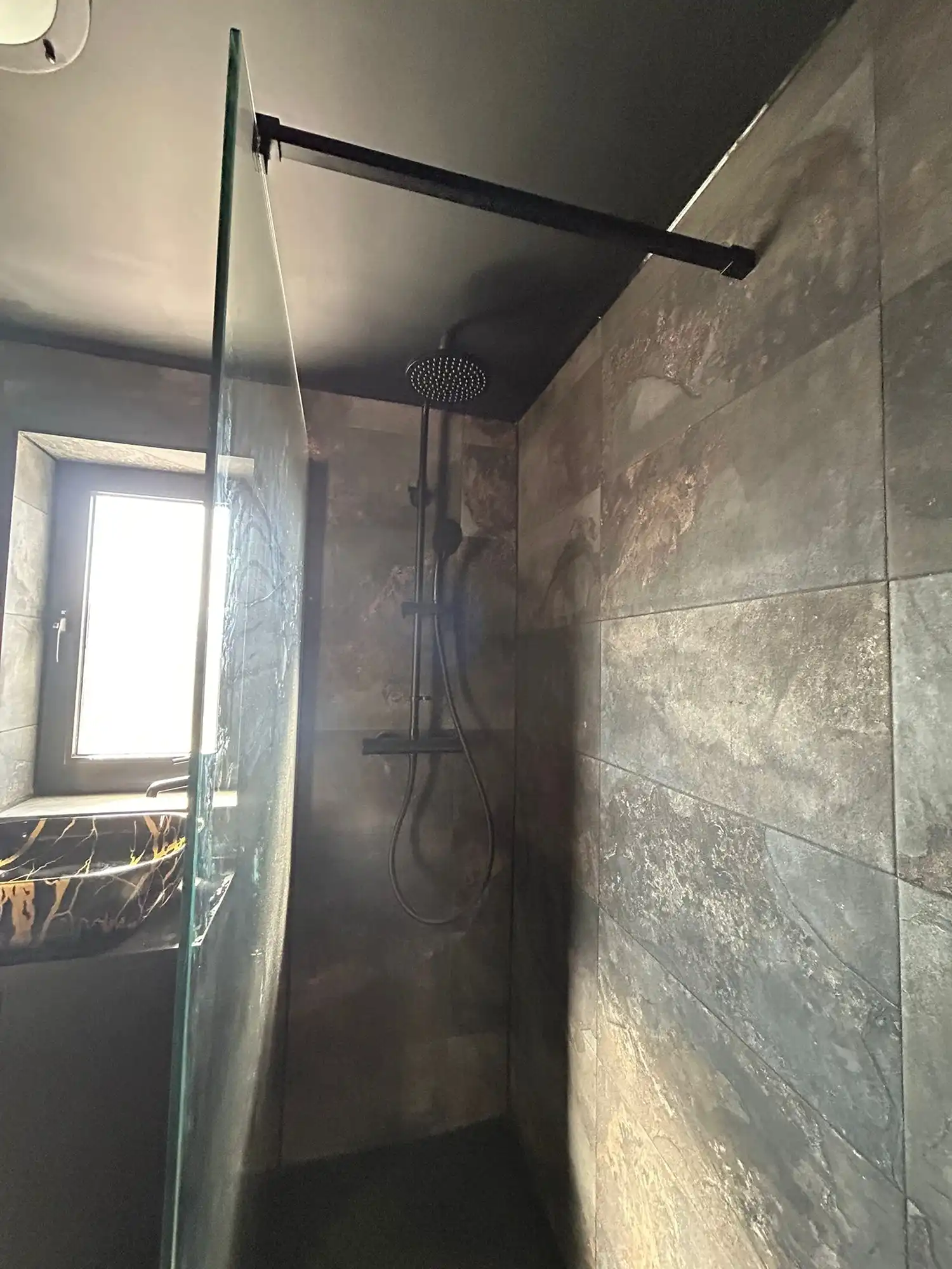 Tiled shower room